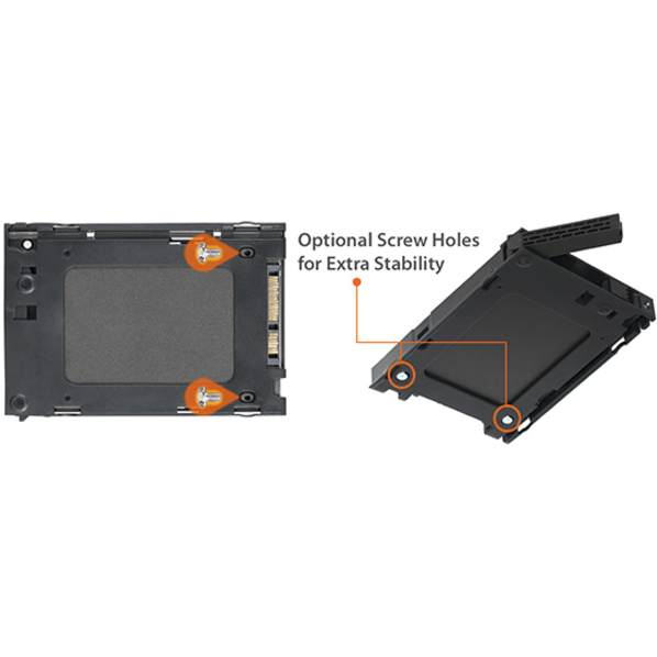 Icy Dock ExpressCage MB742SP-B Drive Enclosure for 3.5" - Serial ATA/600 Host Interface Internal - Black