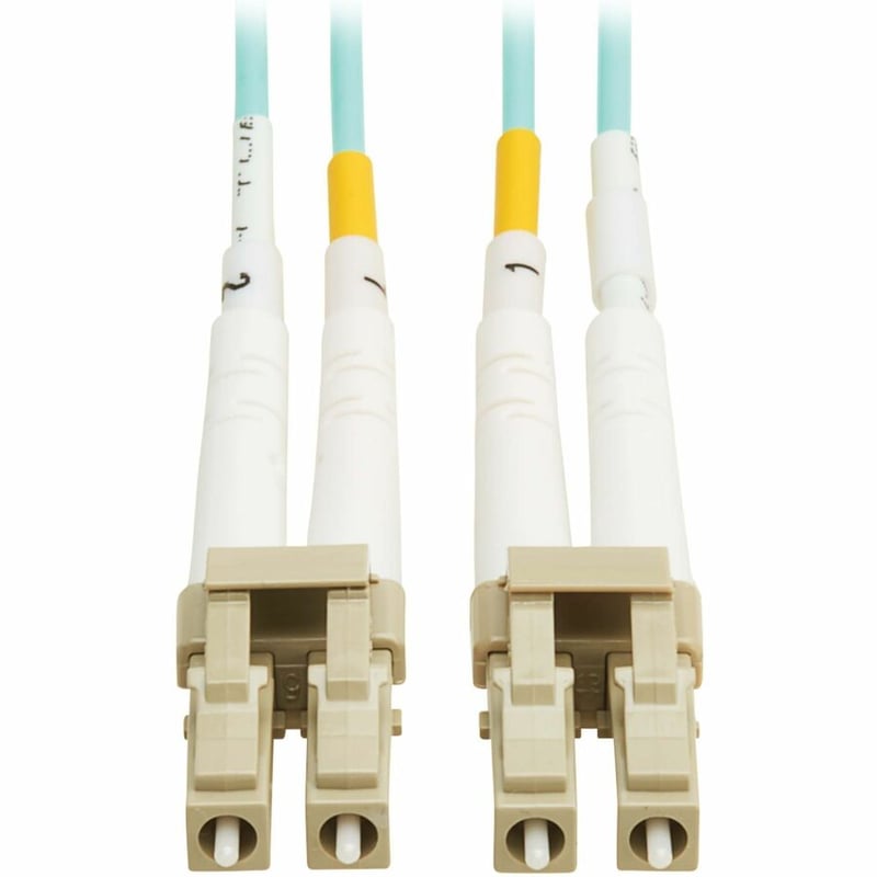 Eaton Tripp Lite Series 10Gb/40Gb/100Gb Duplex Multimode 50/125 OM4 LSZH Fiber Patch Cable (LC/LC), Aqua, 10M (32.8 ft.), TAA - Thumbnail 5