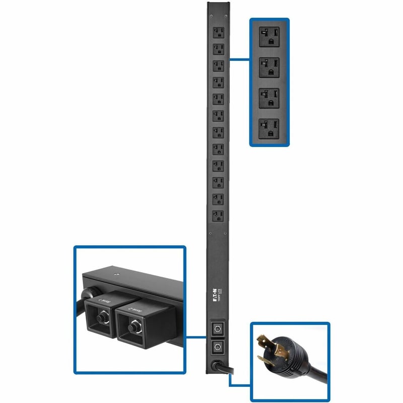 Tripp Lite by Eaton PDU 2.9kW 120V Single-Phase Basic PDU - 12 NEMA 5-15/20R Outlets L5-30P Input 10 ft. Cord 36 in. 0U Rack-Mount - Thumbnail 1