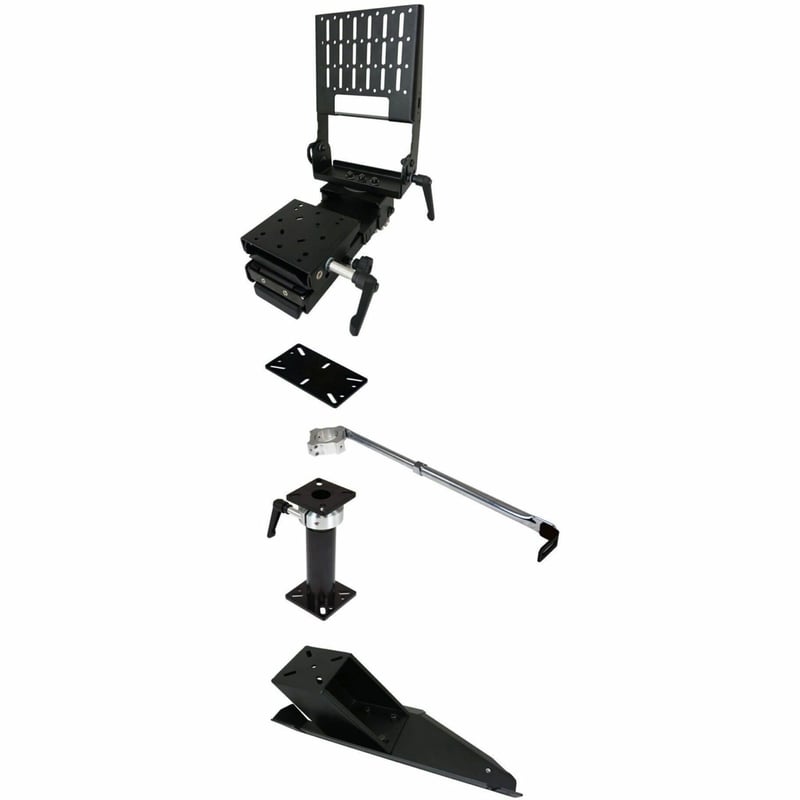 PREMIUM TABLET PEDESTAL MOUNT PACKAGE FOR 2013-2024 DODGE RAM CHASSIS CAB PICKUP - Thumbnail 1