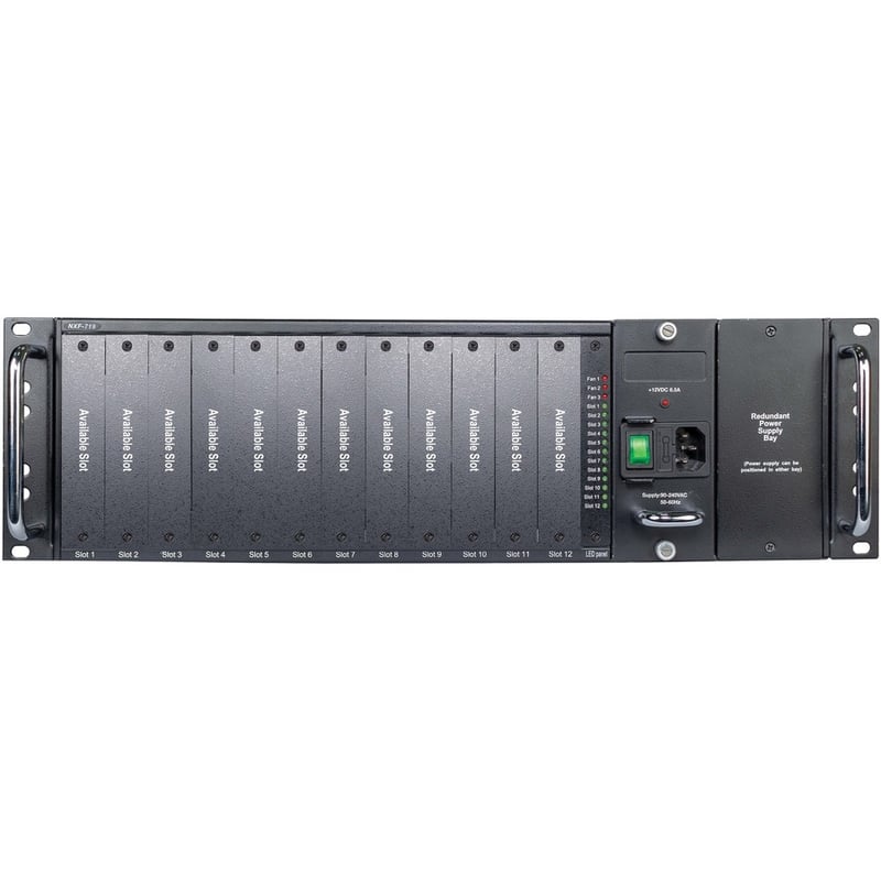 Tripp Lite by Eaton 12-Slot Media Converter Chassis for Select N784-H and N785-H Models, 3U Rack Mount - Thumbnail 4
