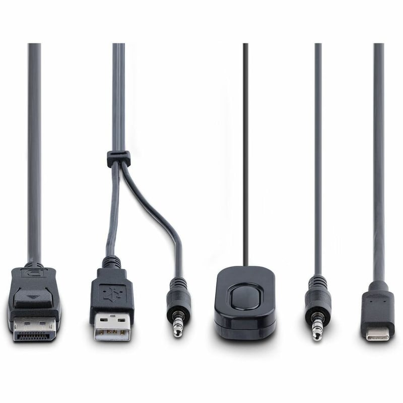 StarTech.com 2-Port Hybrid USB-C DisplayPort Cable KVM Switch, 4K 60Hz, Compact KVM with 6ft/1.8m USB-A & 4ft/1.2m USB-C Integrated Cables - Thumbnail 5