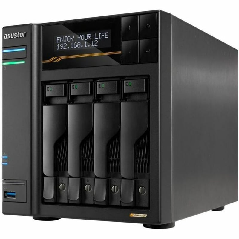 LOCKERSTOR GEN3 4 BAY NAS AMD QUOD CORE CPU 2 USB 4+10GBE - Thumbnail 3
