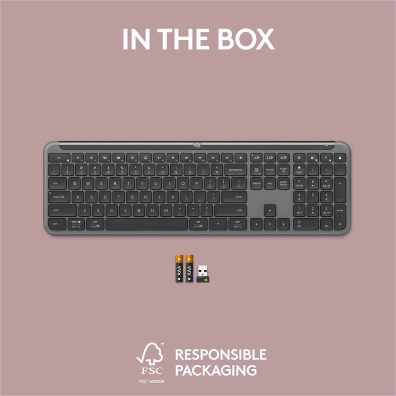 SIGNATURE SLIM K950 KEYBOARD GRAPHITE - Thumbnail 2