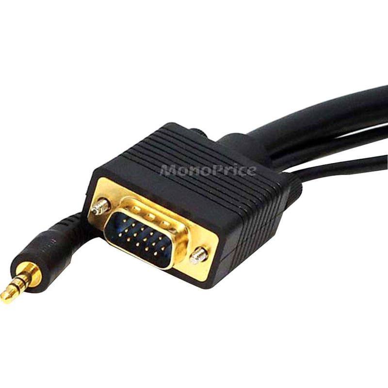 SUPER VGA HD15 M/M W/ STEREO AUDIO 15FT - Thumbnail 2