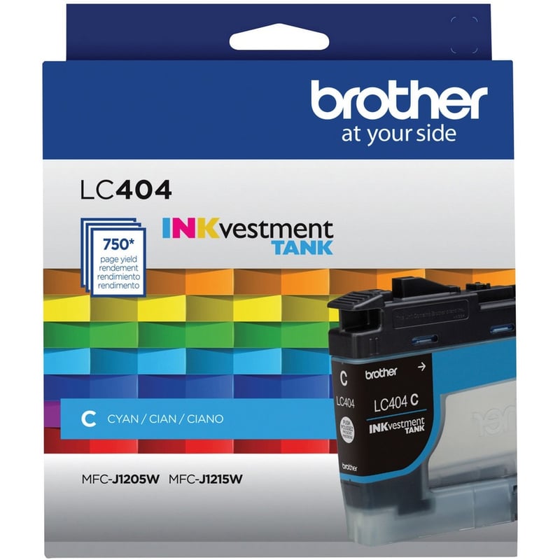 Brother INKvestment LC404C Original Standard Yield Inkjet Ink Cartridge - Single Pack - Cyan - 1 Each - Thumbnail 3