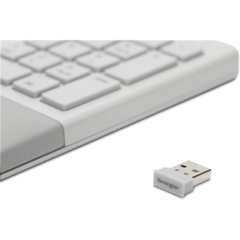 Kensington Pro Fit Ergo Wireless Keyboard and Mouse-Gray - Thumbnail 4