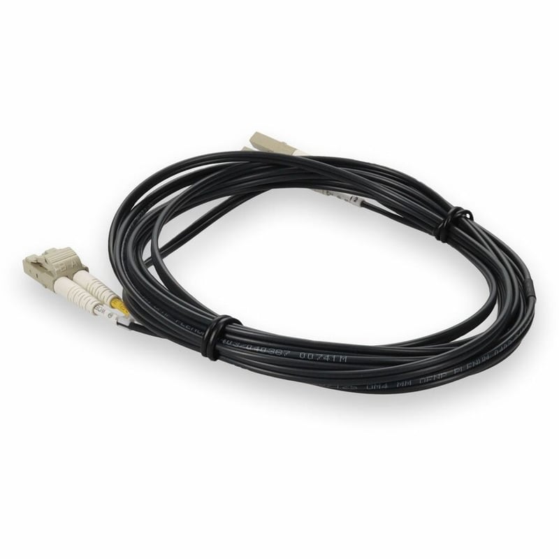 AddOn 3m LC to LC Black OM4 Duplex OFNP (Plenum-Rated) Fiber Patch Cable - Thumbnail 3