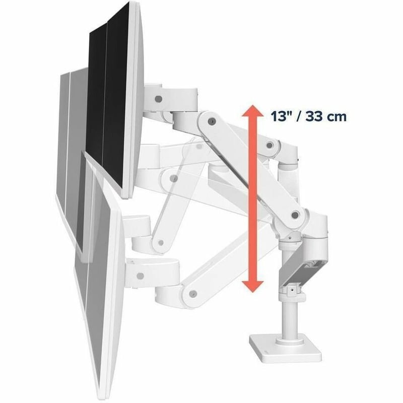 LX PRO ARM C CLAMP DUAL DISPLAY STACKING ESW - Thumbnail 3