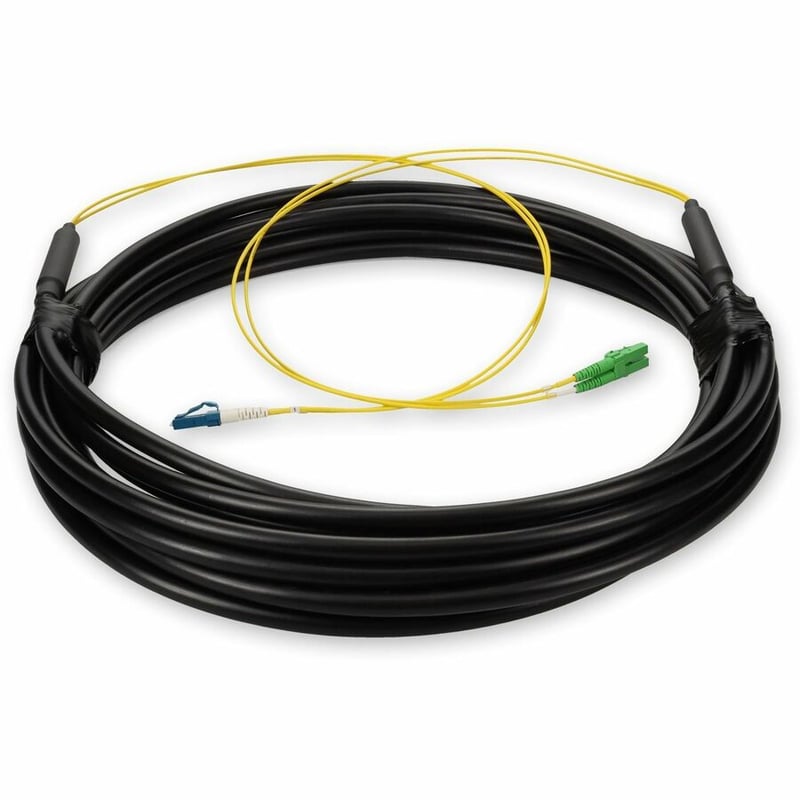 AddOn 5m ALC to LC Black OS2 Simplex OFNR (Riser-Rated) SMF Fiber Outdoor Patch Cable - Thumbnail 4