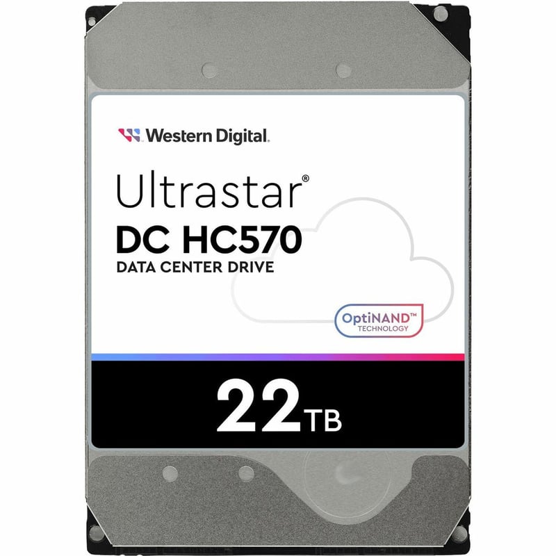 HGST Ultrastar DC HC570 0F48154 22 TB Hard Drive - 3.5" Internal - SATA (SATA/600) - Conventional Magnetic Recording (CMR) Method - Thumbnail 1