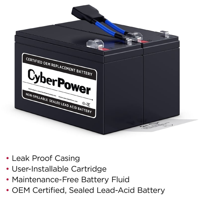 CyberPower RB1290X2B Replacement Battery Cartridge - Thumbnail 2
