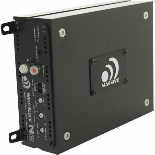 Massive Nano Block N2 Car Amplifier - 800 W RMS - 1600 W PMPO - 1 Channel - Class D - Thumbnail 1