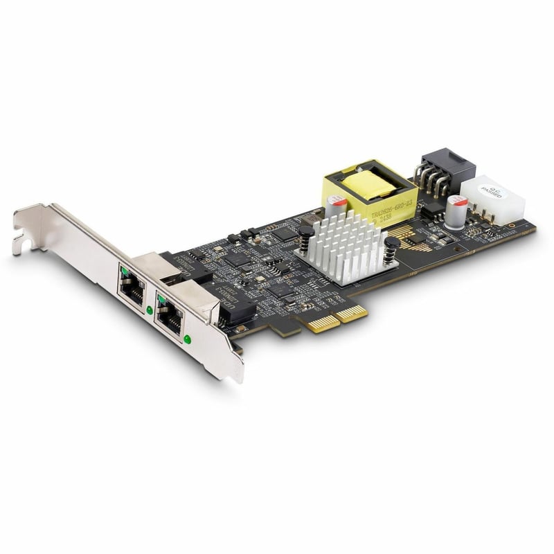 2-PORT 2.5GBPS NETWORK CARD - PCIE 802.3AF/AT POE+ ETHERNET NIC - Thumbnail 1