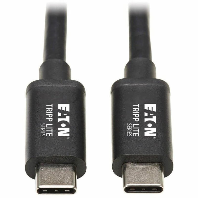 Tripp Lite by Eaton Thunderbolt 3 Passive Cable (M/M) - 20 Gbps 5A 100W Power Delivery 4K/60 Hz 2M (6.56 ft.) Black - Thumbnail 1