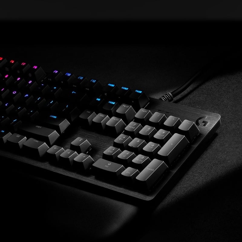 Logitech G512 RGB Mechanical Gaming Keyboard, GX Blue, USB Passthrough - Thumbnail 3