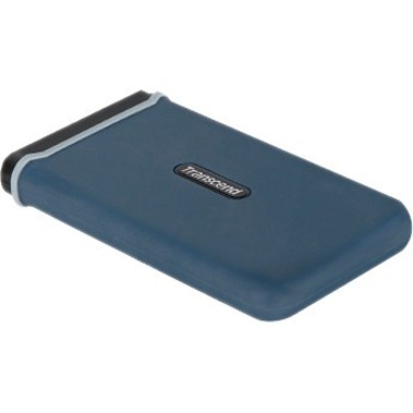 Transcend ESD370C 250 GB Portable Rugged Solid State Drive - External - Navy Blue - Thumbnail 4