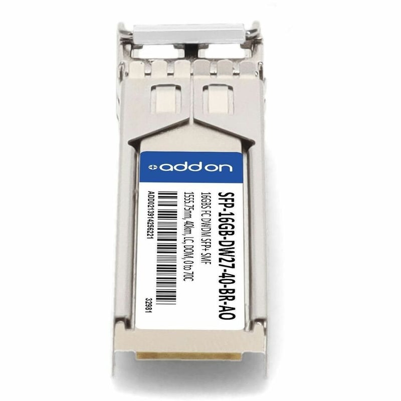 AddOn Brocade® (Formerly) Compatible TAA 16GBase-DWDM FC SFP+ Transceiver C-Band 100GHz (SMF, 1555.75nm, 40km, LC, DOM) - Thumbnail 4