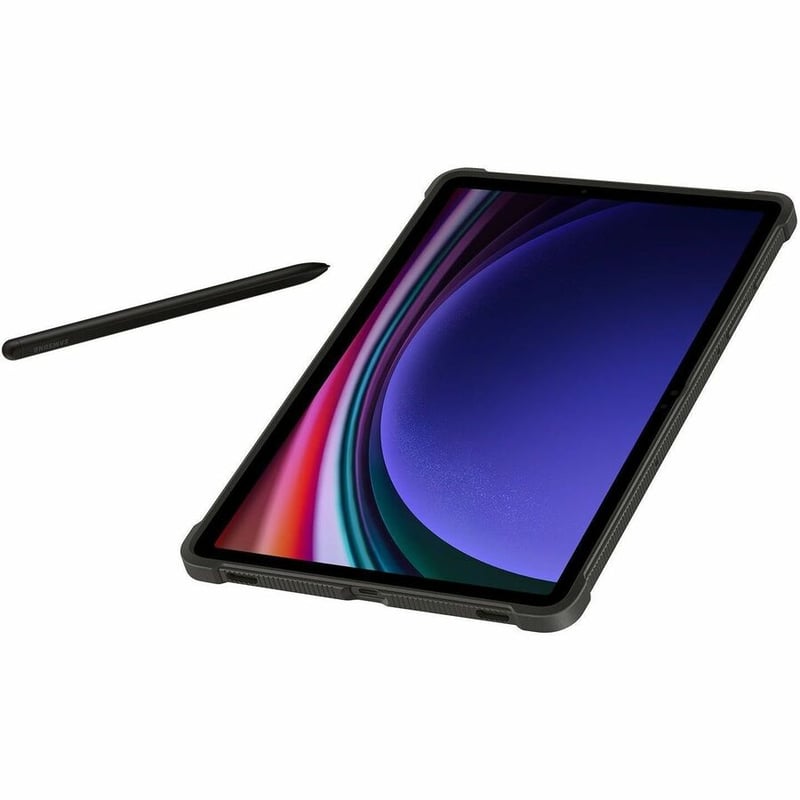 Samsung Rugged Carrying Case for 11" Samsung Galaxy Tab S9 Tablet, Stylus - Black - Thumbnail 3