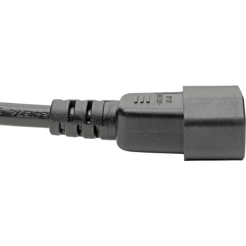 Eaton Tripp Lite Series Laptop Power Adapter Cord, C14 to C5 Adapter - 7A, 250V, 18 AWG, 6 ft. (1.83 m), Black - Thumbnail 2