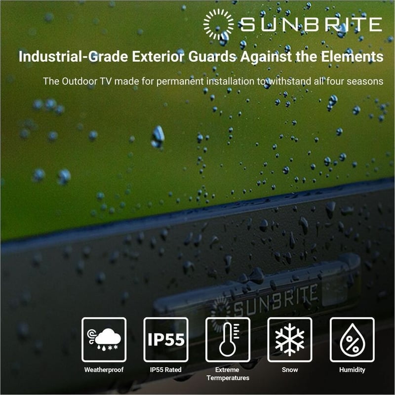 SunBriteTV Full Sun Pro 2 SB-P2-55-4K 55" LED-LCD TV - 4K UHDTV - High Dynamic Range (HDR) - Black - Thumbnail 3