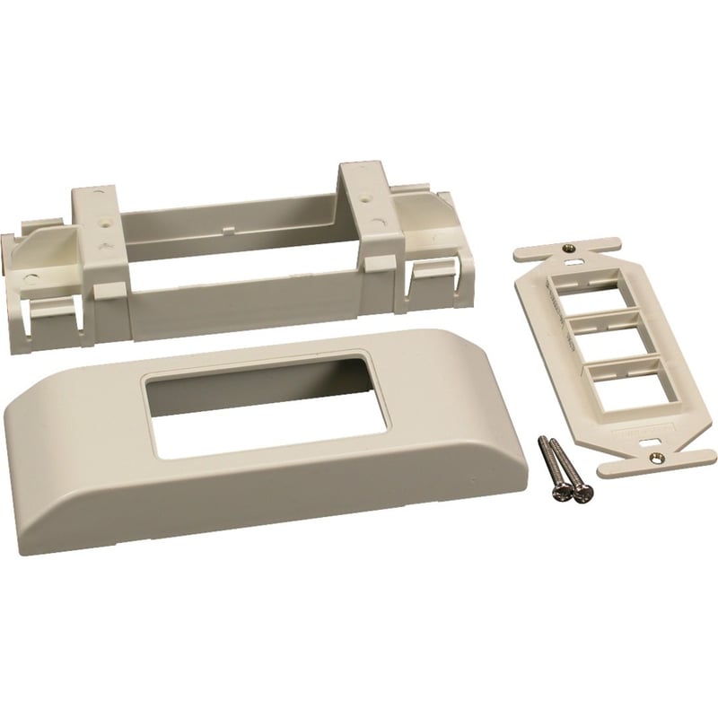 Wiremold Mounting Bracket for Cable Raceway - Ivory