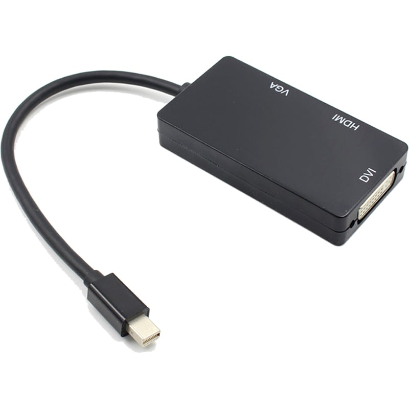 4XEM 3 In 1 Mini DisplayPort to HDMI DVI VGA Adapter - Thumbnail 3