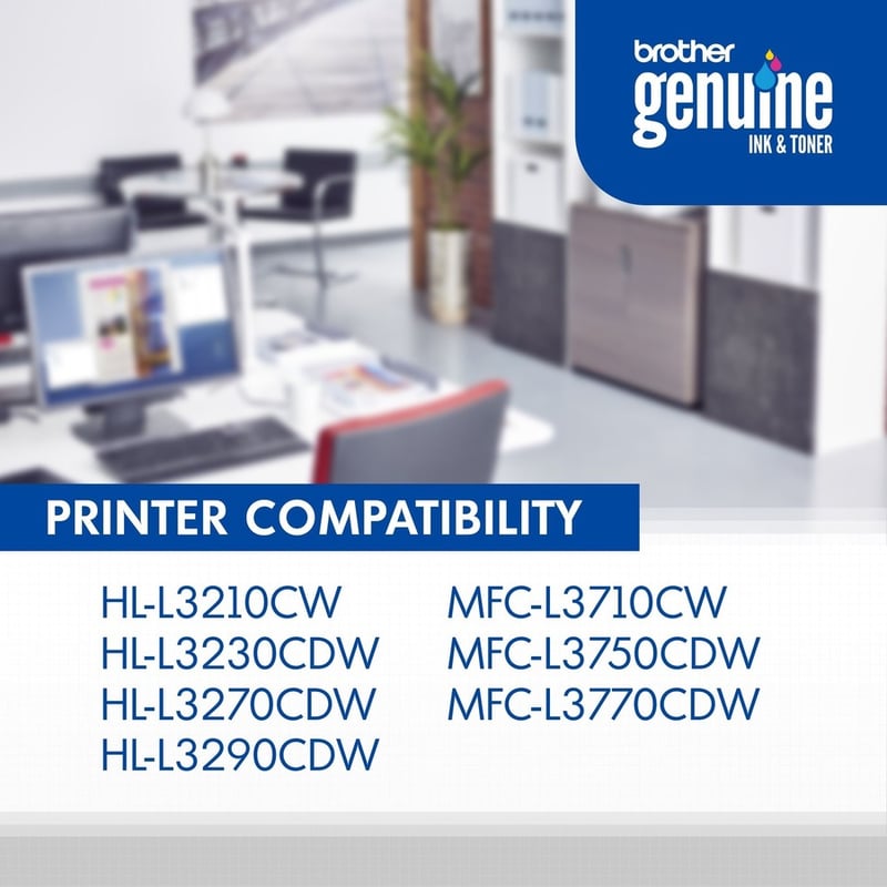 Brother Genuine TN-227C High Yield Cyan Toner Cartridge - Thumbnail 2