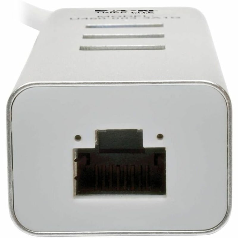 Tripp Lite by Eaton 3-Port USB 3.x (5Gbps) Hub with LAN Port USB-C to 3x USB-A Ports and Gigabit Ethernet Silver - Thumbnail 2