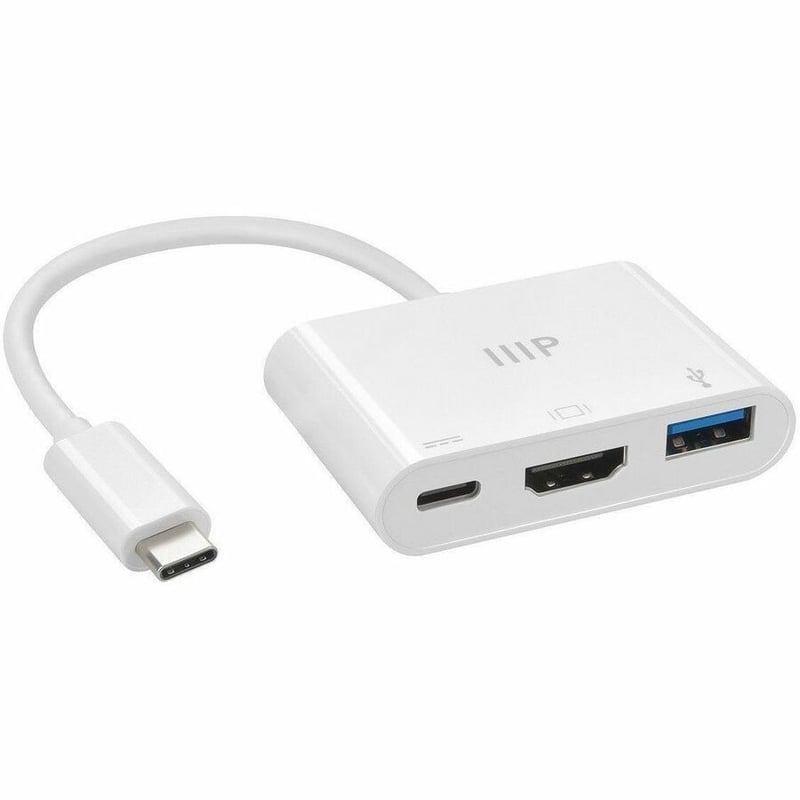 3-IN-1 ADAPTER WITH HDMI, USB 3.0 TYPE-A, AND USB-C OUTPUTS - Thumbnail 2