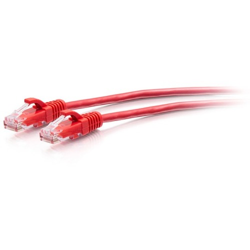 C2G 10ft Cat6a Snagless Unshielded (UTP) Slim Ethernet Cable - Cat6a Slim Network Patch Cable - PoE - Red - Thumbnail 1
