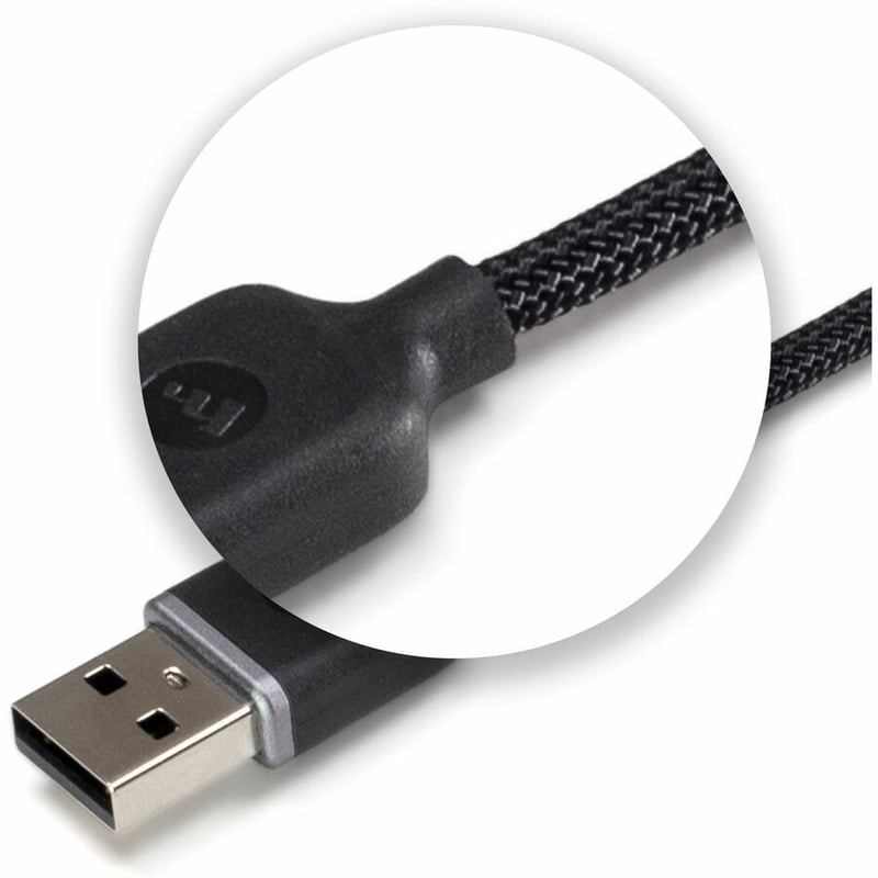 CABL USBA TO USBC 1M BLK LONG LASTING PREM CHARGING CABL ENDURAF - Thumbnail 3