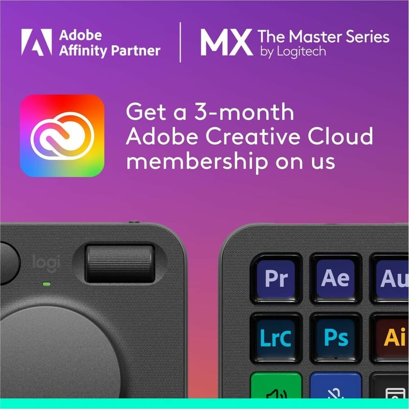 MX CREATIVE CONSOLE KEYBOARD GRAPHITE - Thumbnail 4