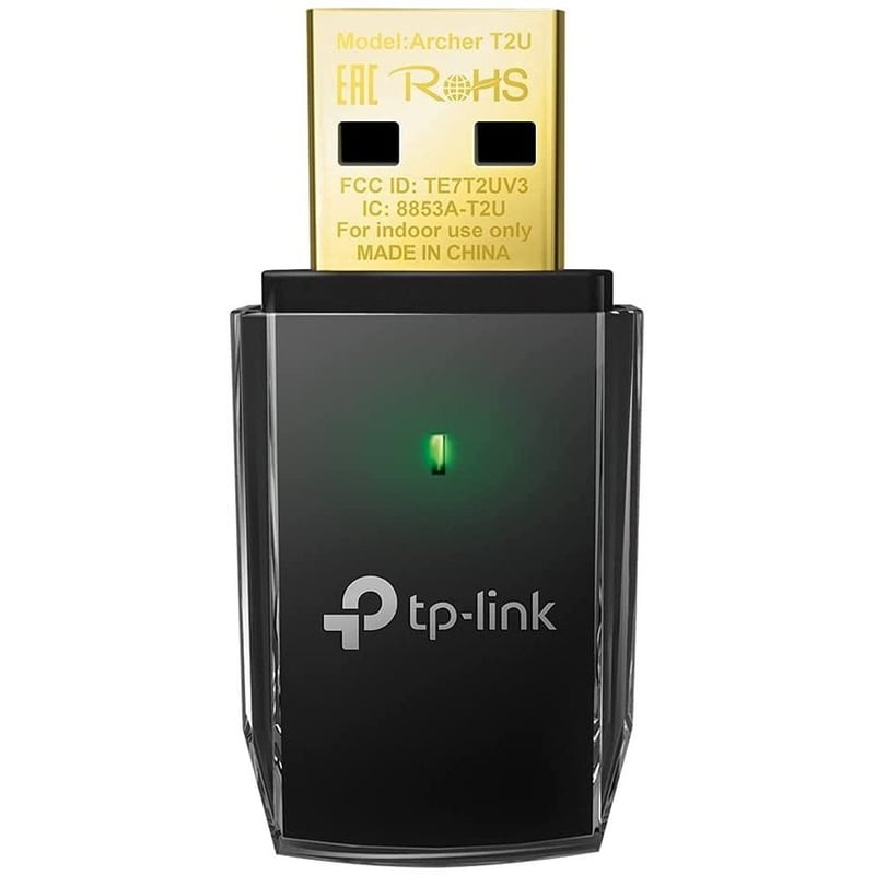 TP-LINK Archer T2U - 11AC USB WiFi Adapter - Dual Band 2.4G/5G AC600 Wireless Network Card - Thumbnail 1