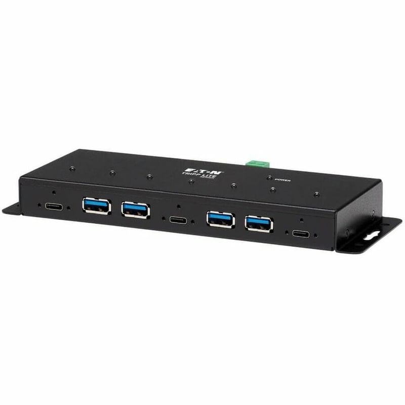 Tripp Lite by Eaton Industrial 7-Port USB-C Hub USB 3.x Gen 2 (10Gbps) 4x USB-A & 3x USB-C Ports 15Kv ESD Immunity 2Kv Surge - Thumbnail 5
