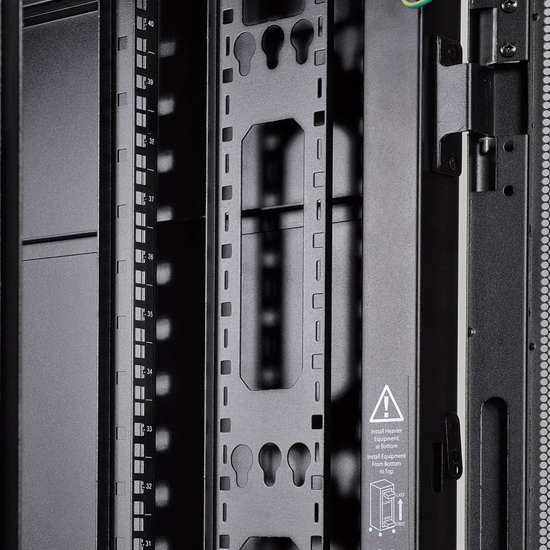Tripp Lite by Eaton 45U Rack Enclosure Server Cabinet Vertical Cable Management Bars - Thumbnail 2