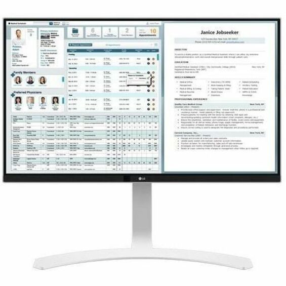 LG 27HJ712C-W 27" Class 4K UHD LCD Monitor - 16:9 - TAA Compliant