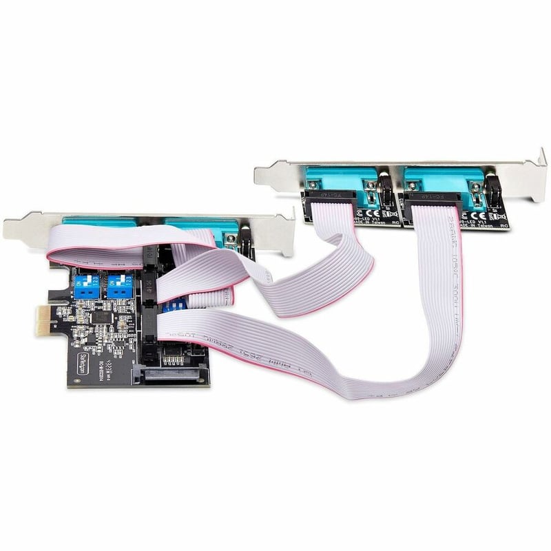 StarTech.com 4-Port Serial PCIe Card, Quad-Port RS232/RS422/RS485 Card, 16C1050 UART, ESD Protection, Windows/Linux, TAA-Compliant - Thumbnail 3