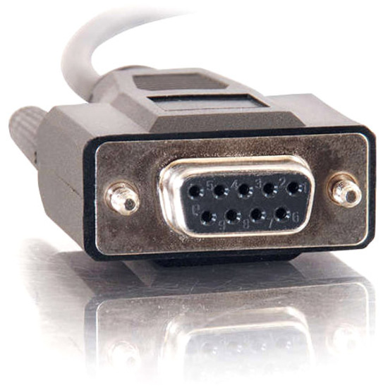 C2G 1ft DB9 F/F Cable - Black - Thumbnail 2
