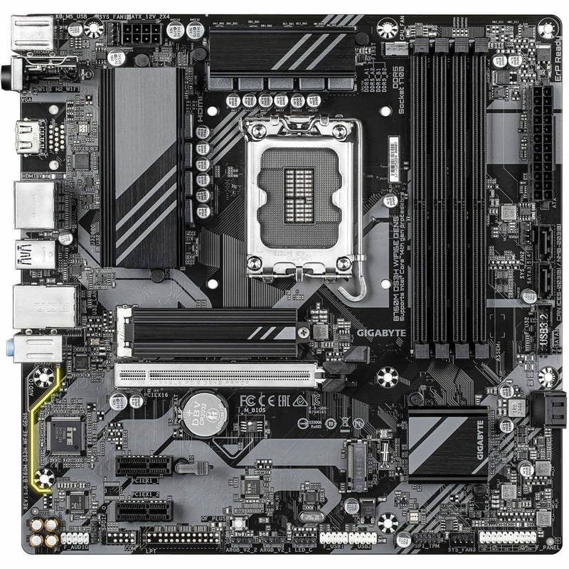 GIGABYTE B760M DS3H WIFI6E GEN5 PCIE 5.0 INTEL LGA 1700 - Thumbnail 1