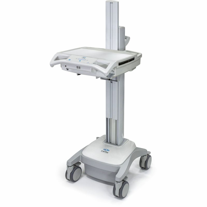 Capsa Healthcare - Trio LT Powered Chassis (207239) - Powered Mobile Computing Cart - 120V Power System - Manual Lift - 256Wh Battery