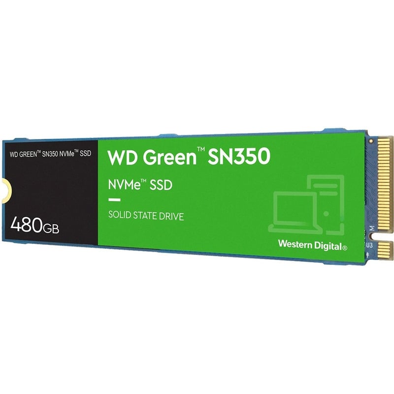 Western Digital Green SN350 WDS480G2G0C 480 GB Solid State Drive - M.2 2280 Internal - PCI Express NVMe (PCI Express NVMe 3.0 x4) - Thumbnail 3