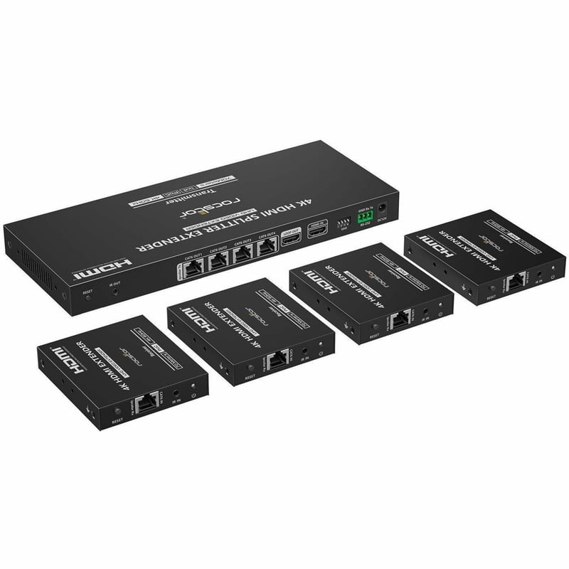 TRUEREACH TR21 4K60HZ 1 X 4 HDMI SPLITTER WITH EXTENDER - Thumbnail 1