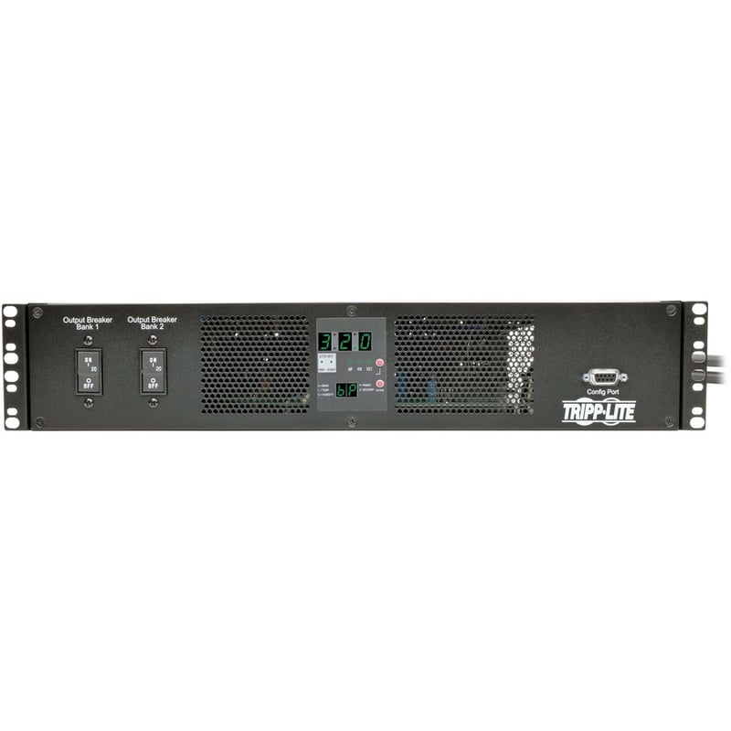 Tripp Lite by Eaton PDU 7.7kW Single-Phase 200-240V Local Metered Automatic Transfer Switch PDU 2 IEC309 32A Blue Inputs 16 C13 2 C19 Outlets 2U TAA - Thumbnail 3