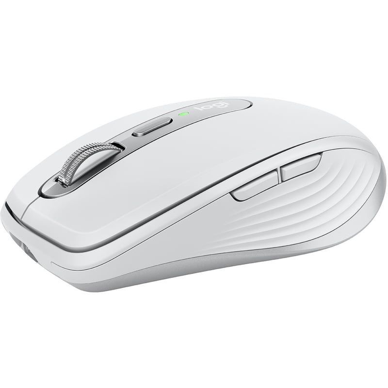 Logitech MX Anywhere 3 Compact Performance Mouse, Wireless, Comfort, Fast Scrolling, Any Surface, Portable, 4000DPI, Customizable Buttons, USB-C, Bluetooth, Apple Mac, iPad, Windows PC, Linux, Chrome, Pale Gray - Thumbnail 1