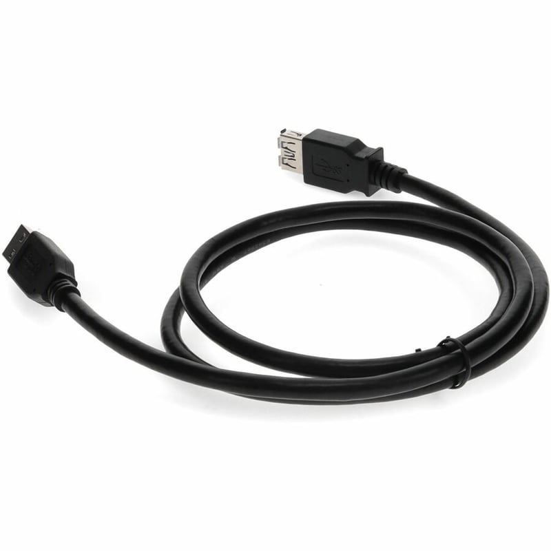 AddOn 15ft USB 3.0 (A) Male to Female Black Cable - Thumbnail 3