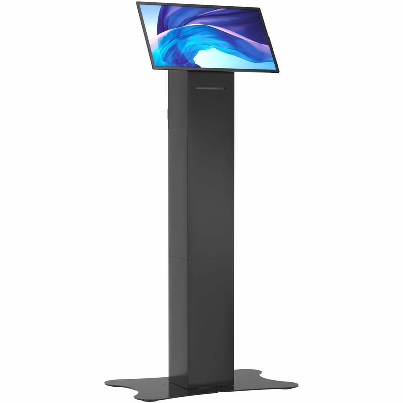 CTA Digital Floor Stand Kiosk w/ Printer Storage for Monitors up to 31.5" - Thumbnail 1