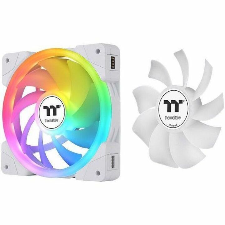 Thermaltake SWAFAN EX14 ARGB Sync PC Cooling Fan White TT Premium Edition (3-Fan Pack) - 3 Pack - Thumbnail 4