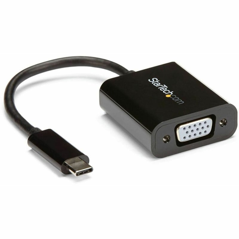 StarTech.com USB-C to VGA Adapter - Thunderbolt 3 Compatible - USB C Adapter - USB Type C to VGA Dongle Converter - Thumbnail 1