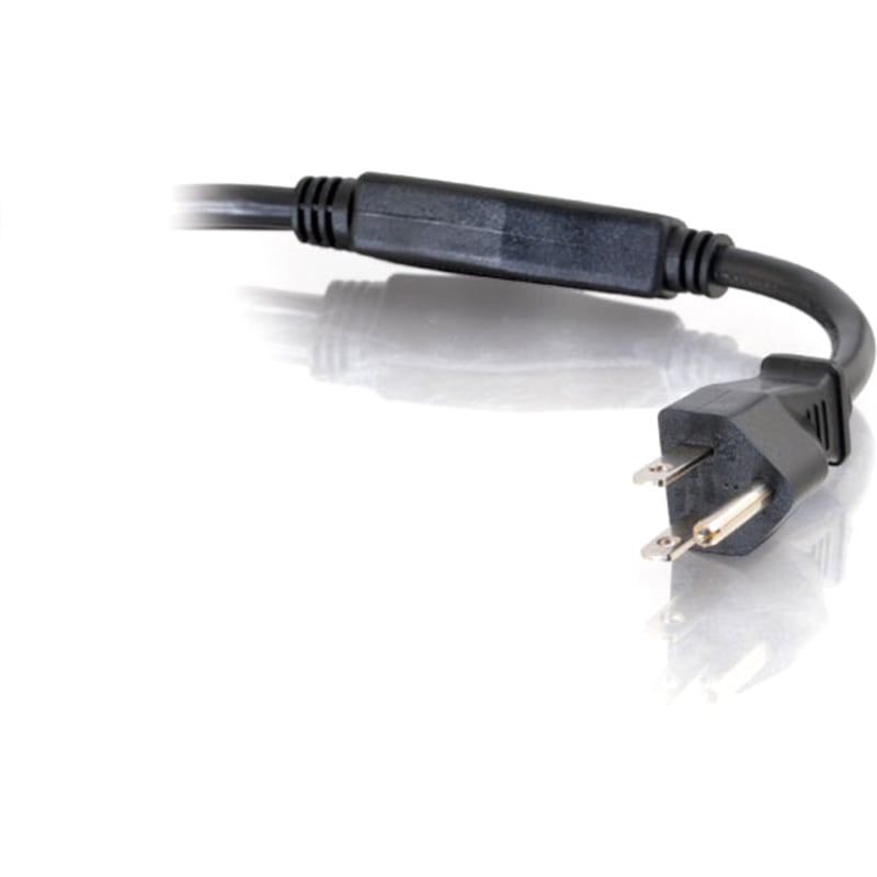 C2G 1.5ft 16 AWG 1-to-2 Power Cord Splitter (NEMA 5-15P to 1 NEMA 5-15 +1 IEC320C13) - Thumbnail 3